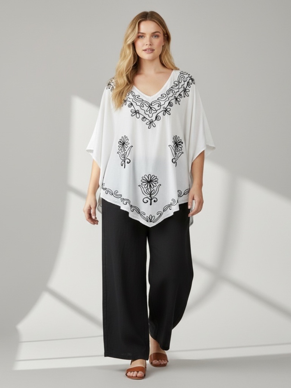 SEVEN ISLANDS Embroidered Coverup